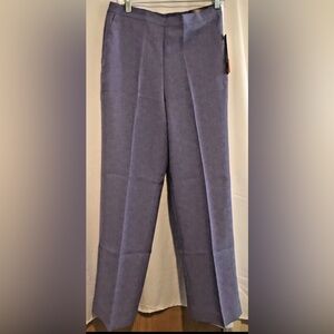 Women's Alfred Dunner Studio Pull-On Straight Leg Pants Lilac Size 10 NWT